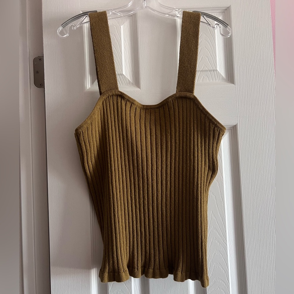 Olive green Madewell Tank top